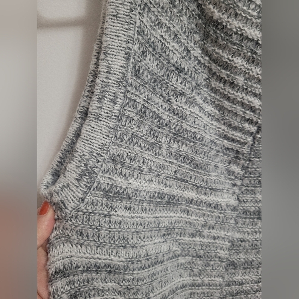 Fresh- Gray Long- Short Sleeve Sweater Cardigan - Picture 5 of 6